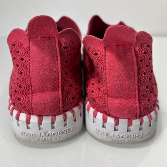 Ilse Jacobsen Tulip 139 Rose Slip On White Sole Perforated Sneakers Size 40 - Picture 6 of 12